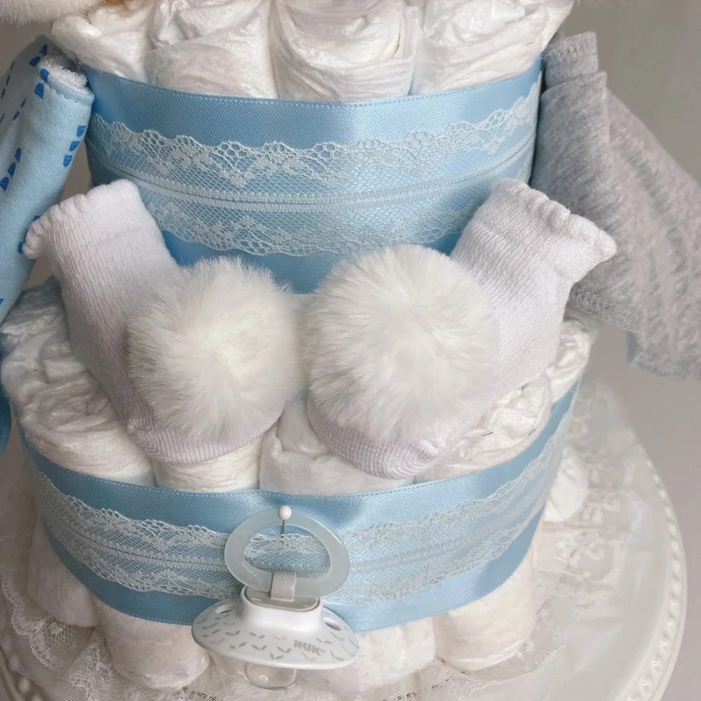 Easter Bunny Diaper Cake